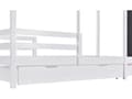 Miniatyrbillede 5 af 5: Kabineseng 90x200cm - Massivt træ - med skrivetavle og 2 skuffer - hvid