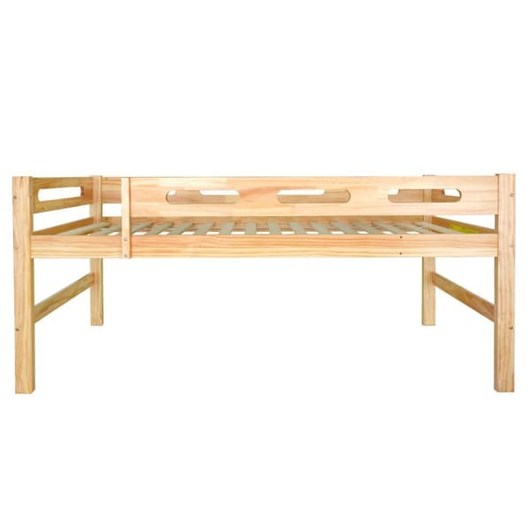 Kerrossänky 90x200cm massiivimäntypuusta - jaettavissa 2 yhden hengen vuoteeseen - luonnollinen