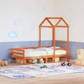 Miniatyrbild 1 av 2: Tak till barnsäng vaxbrun 98x70x176,5 cm massiv furu
