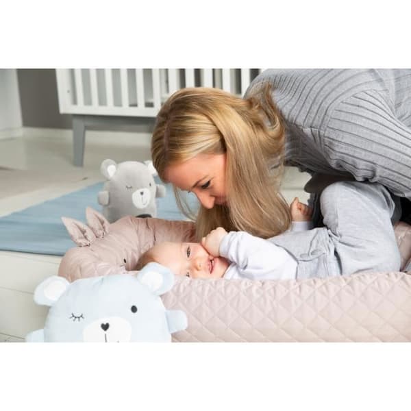 ROBA Mysig "roba Style" Baby Nest – Kanin Ansiktsmönster – Rosa