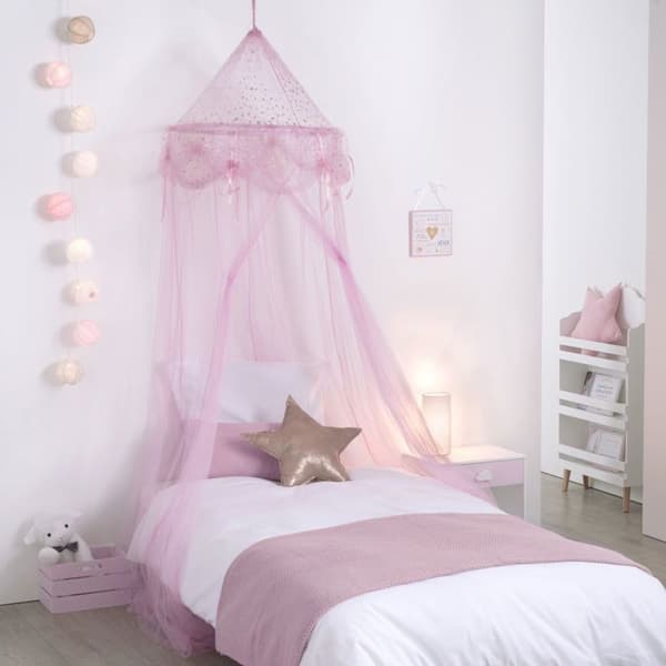 Atmosphera Kids - Sänghimmel för barn Demoiselle - H. 250 cm - Rosa