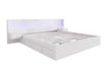 Miniatyrbillede 6 af 7: Opbevaringsseng i træ til voksne 180x200cm - med USB- og LED-stik - 2 natborde og 2 skuffer - Hvid