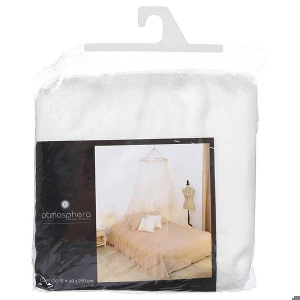 Sänghimmel - MÄRKE - 60 x 250 cm - Myggnät - 100% polyester - Vit