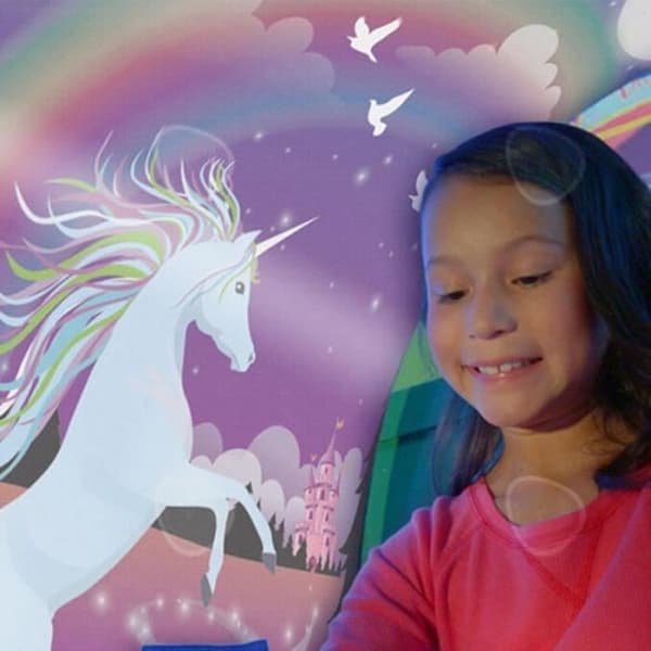 CONFO Drömtält - Kids Pop Up Bed Tält, Drömtält Julklapp för barn + 20 LED Star String Lights