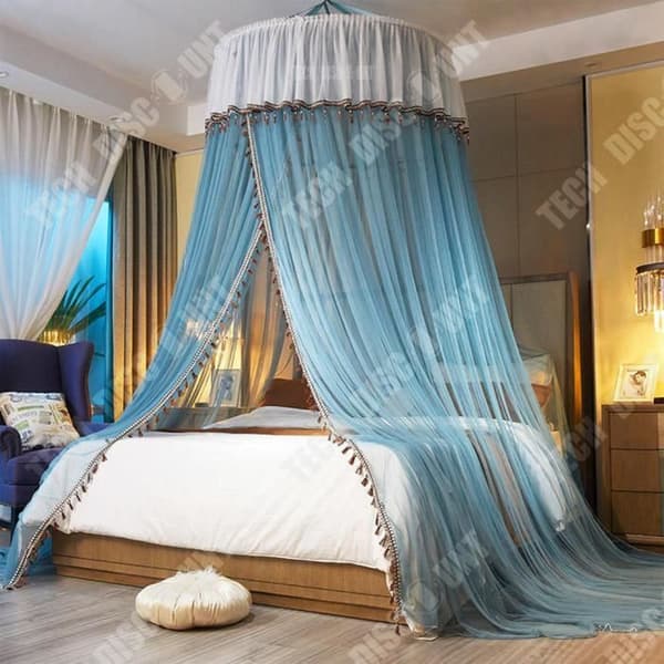 TD® Tak romantisk princess dome myggnät säng kortrock myggnät utan installation hushållsupphöjd landning
