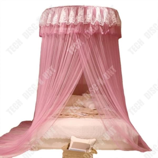 TD® Dome myggnät prinsessstil hem sovrum vikbart kryptering tak typ gratis installation golvmönster tält