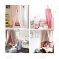 Miniatyrbild 3 av 4: TD® Myggnät babysäng himmel vuxen flicka prinsessa rumsdekoration myggmedel rosa färg bomullsdesign