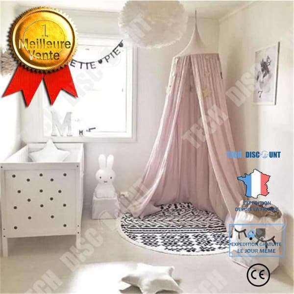 TD® Myggnät babysäng himmel vuxen flicka prinsessa rumsdekoration myggmedel rosa färg bomullsdesign