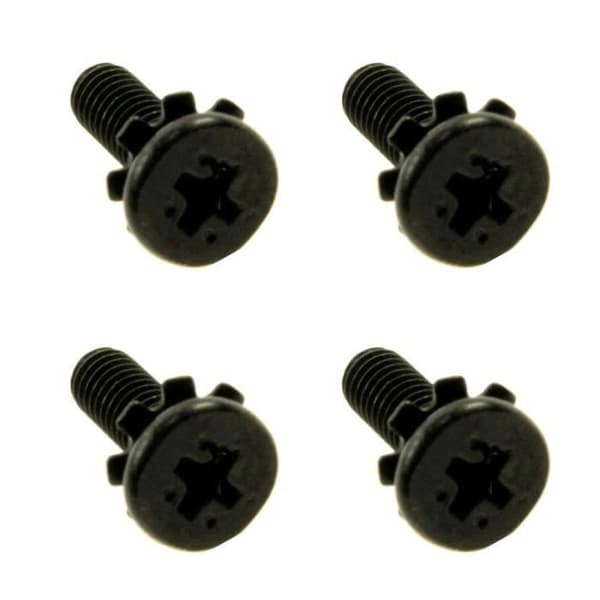 Set med 4 fot-skruvar - LG - 4X12MM - Kompatibel med flera modeller av LG-tv-apparater - Vit färg