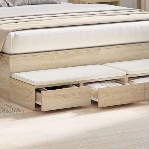 Sänglådor sonoma-ek 160x36,5x16,5 cm konstruerat trä