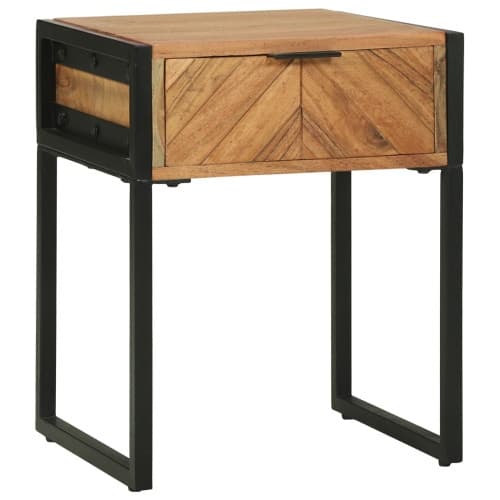 Sängbord 40x35x50 cm massivt akaciaträ