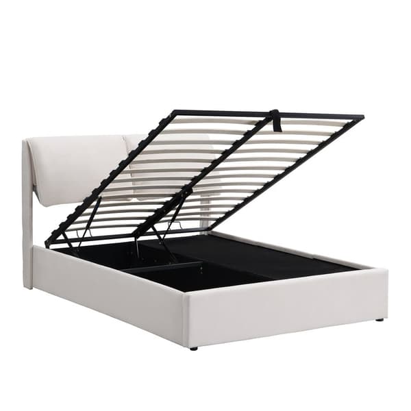 Stoppad säng 140x190 cm - med tre lådor - sängram med lamellram - sammet - beige (madrass ingår ej)