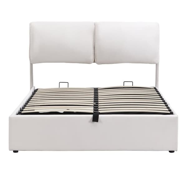 Stoppad säng 140x190 cm - med tre lådor - sängram med lamellram - sammet - beige (madrass ingår ej)