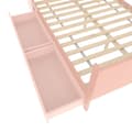 Miniatyrbild 11 av 11: Enkelsäng för barn 140x200 cm - med skrivbord - med 2 lådor - med hyllor - massivt trä - rosa (utan madrass)