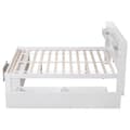 Miniatyrbillede 5 af 8: EU53210567AAK Voksenseng af MDF 180 x 200 cm - med skuffetilslutning og multifunktionel opbevaringsplads - hvid