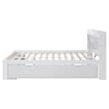 Miniatyrbillede 6 af 8: EU53210567AAK Voksenseng af MDF 180 x 200 cm - med skuffetilslutning og multifunktionel opbevaringsplads - hvid