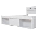 Miniatyrbillede 8 af 8: EU53210567AAK Voksenseng af MDF 180 x 200 cm - med skuffetilslutning og multifunktionel opbevaringsplads - hvid