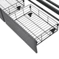 Pikkukuva 11 / 11: Sänky laatikolla 160 x 200 cm, verhoiltu pellavakankaalla - LED- ja latausliitännällä - harmaa