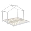Miniatyrbillede 10 af 11: Husseng – Udtræksseng i massivt træ – 90/180x190 cm – Hvid