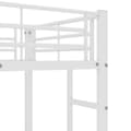 Miniatyrbillede 11 af 11: Mezzanin Seng 90x200 cm - med skrivebord og hylder - Jernstel - Hvid