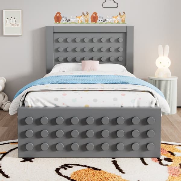 Yhden hengen puusänky 90x200 cm lapsille ja nuorille, massiivipuinen sängynrunko sälepohjalla, laatikot ja säilytystila sängyn alla, harmaa