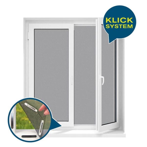 Hoberg Fönstermyggnät 150 x 130 cm svart