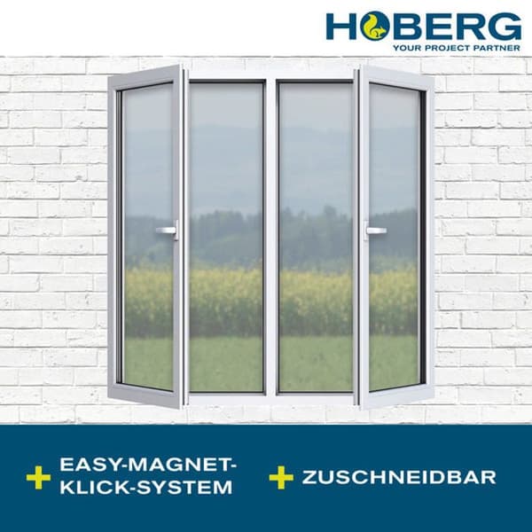 Hoberg Fönstermyggnät 150 x 130 cm svart