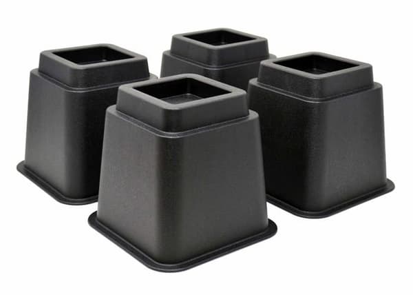 Design61 Sängfotsset med 4 möbelhöjare - Elefantfötter - 12,5 cm
