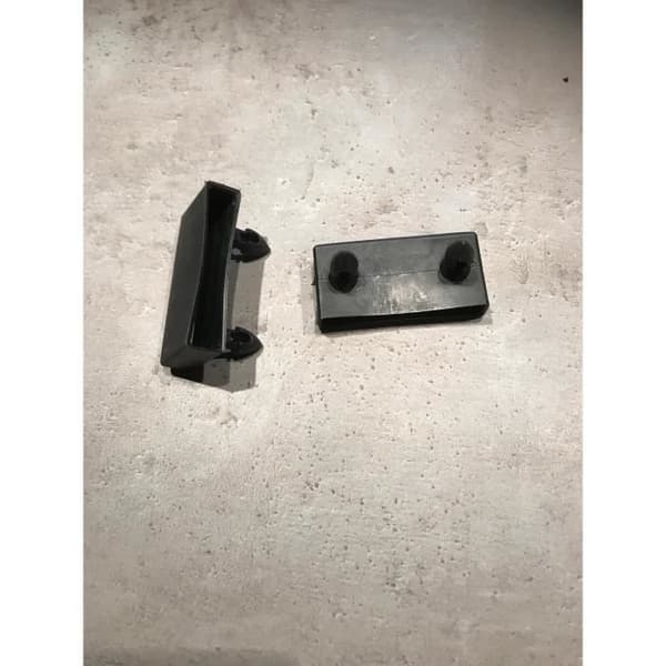 Svarta ändar - SCM - 60mm - Kompatibla med lamellbotten - Lätt att montera - Metall