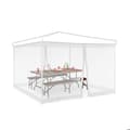 Miniatyrbild 1 av 6: Relaxdays Myggnät för pergola 3 x 3 m, 2 sidopartier, dragkedja, rem, 12 m, XL, vit