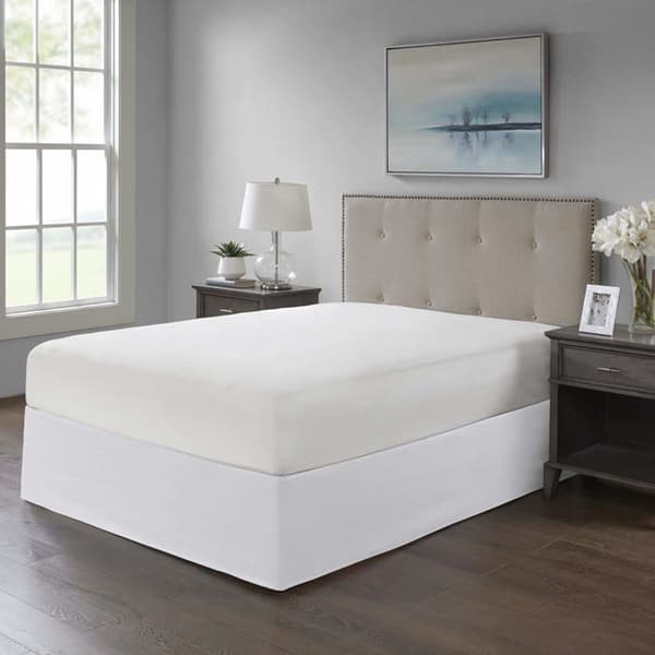 Madison Park - MP11-5364 - Enkelsängskjol, 6" B x 236" L + 26" Djup, vit