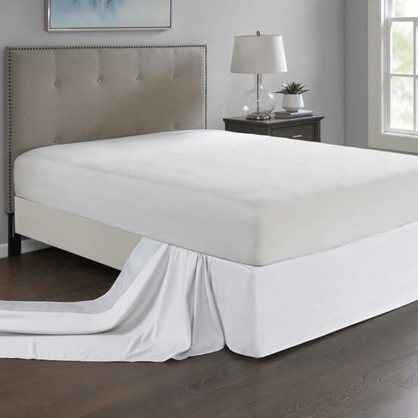 Madison Park - MP11-5364 - Enkelsängskjol, 6" B x 236" L + 26" Djup, vit
