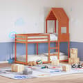 Miniatyrbild 1 av 2: Tak till barnsäng vaxbrun 55x84x132 cm massiv furu