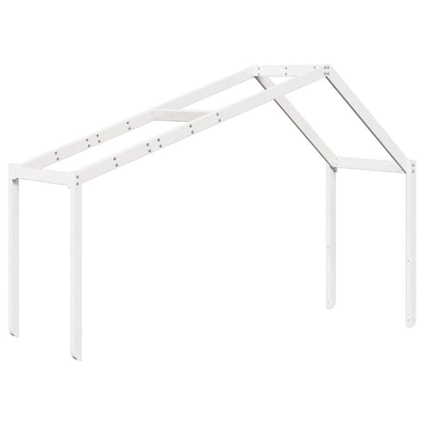 Tak till barnsäng vit 213x85,5x144,5 cm massiv furu