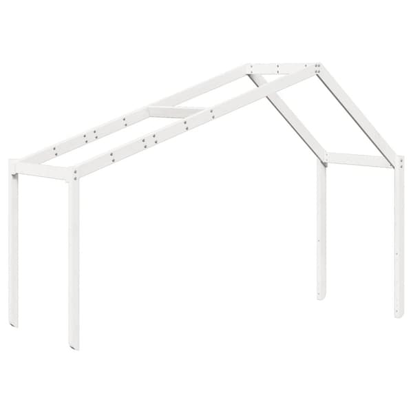 Tak till barnsäng vit 203x80,5x142 cm massiv furu