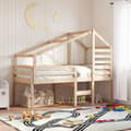 Miniatyrbild 1 av 2: Tak till barnsäng 188x82x113 cm massiv furu