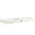 Pikkukuva 8 / 11: Pyörillä varustetut sänkylaatikot 93x66,5 cm – 2 MDF-säilytyslaatikkoa sängyn alle – valkoinen (vain laatikot)