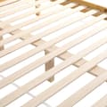 Miniatyrbillede 10 af 11: Soveværelsesmøbelsæt 4 dele – Rattan seng 160x200 cm med natbord, kommode og garderobeskab, dobbeltseng i fyrretræ og spånplade, natur