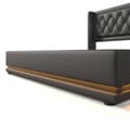 Pikkukuva 9 / 9: Parivuode 140x200 – säilytystila hissillä, LED-valaistus, USB-C-lataus, musta PU, sis. patjan