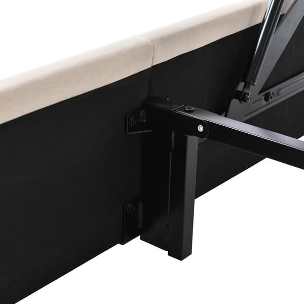 Parivuode 160x200 säilytystilalla – LED, USB Type-C lataus, sovellusohjaus, puusäleet, beige liinavaatteet, sis. patjan