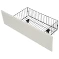 Miniatyrbillede 9 af 11: Enkeltseng 90x200 med LED, USB Type-C opladning, APP-kontrol, metalramme og 2 skuffer – fløjl, med madras