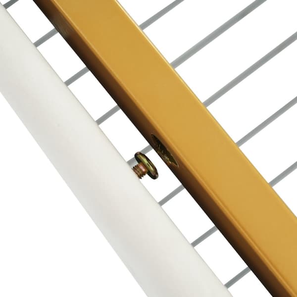 Enkeltseng 90x200 med LED, USB Type-C opladning, APP-kontrol, metalramme og 2 skuffer – fløjl, med madras