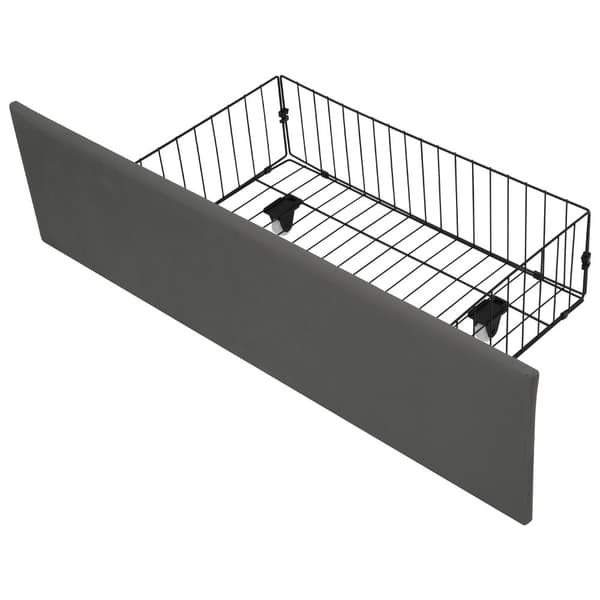 Sängynrunko 160x200 cm LEDillä, USB-C-lataus, APP-ohjaus, samettikangas ja 4 säilytyslaatikkoa – mukaan lukien patja