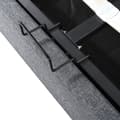 Pikkukuva 10 / 11: Parivuode 140x200 cm säilytystilalla, säädettävällä sängynpäädyllä, LED- ja USB-C-latauksella, harmaa, puisilla säleillä ja patjalla