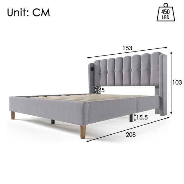 Parivuode 140x200 cm harmaata liinavaatea USB-C-latauksella ja sälepohjalla, nuorisosänky patjalla makuuhuoneeseen/vierashuoneeseen