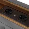 Pikkukuva 10 / 10: Verhoilukärki 160x200, 4 laatikkoa, USB-C-liitäntä, säädettävä sängynpääty ja puinen sälepohja – sisältää patjan