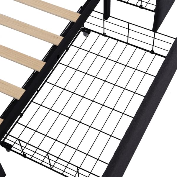 Verhoilukärki 90x200 LEDillä, 2 laatikkoa, säädettävä sängynpääty ja puinen sälepohja – musta patjalla