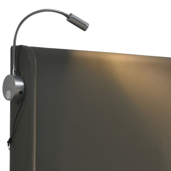 Parivuode 140x200 säilytystilalla – PU-sänky USB-latauksella ja lukulampulla sängynpäädyssä – sis. patjan