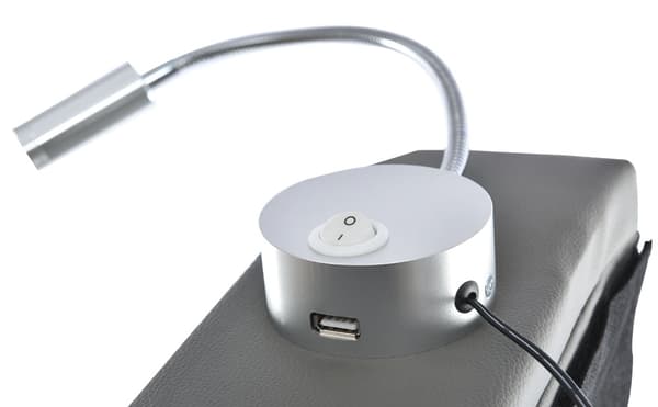 Parivuode 140x200 säilytystilalla – PU-sänky USB-latauksella ja lukulampulla sängynpäädyssä – sis. patjan