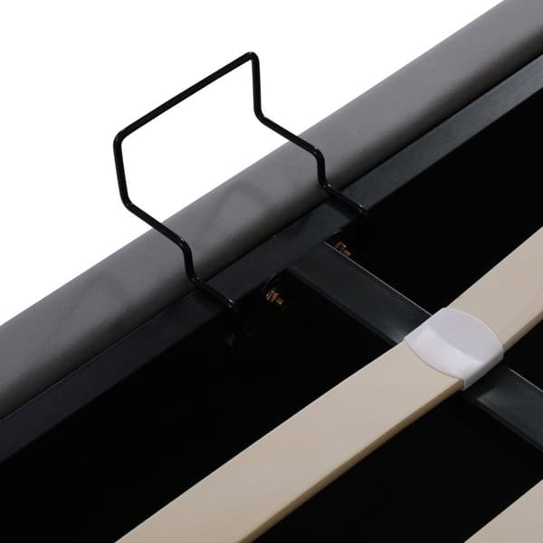 Sänky säilytystilalla 160x200 cm – pehmustettu sänky LED-valolla, USB, ruudullinen sängynpääty, hydraulinen runko, sametinharmaa